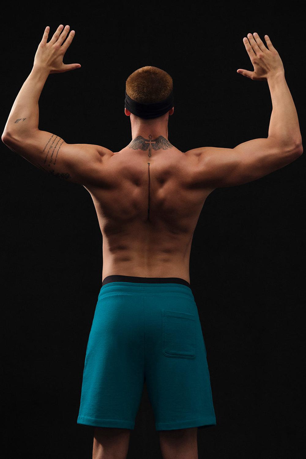 Oceanic Teal Alo Yoga Chill Men Short | KSA  LIY127568