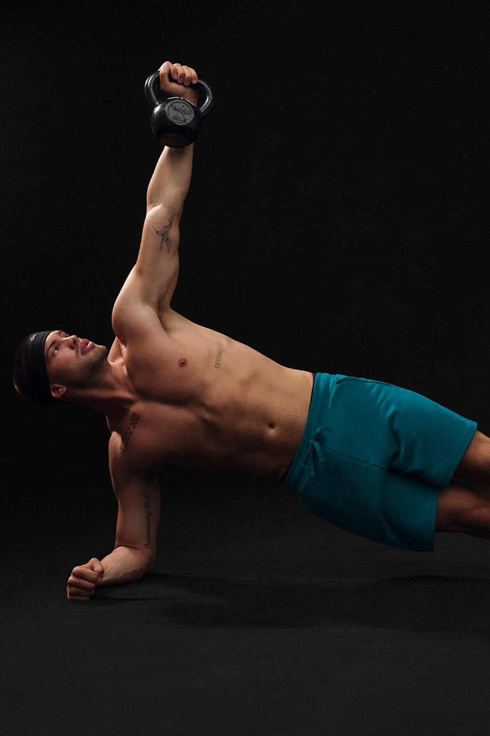 Oceanic Teal Alo Yoga Chill Men Short | KSA  LIY127568