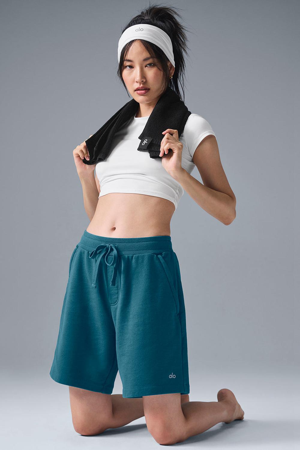 Oceanic Teal Alo Yoga Chill Women Short | KSA  XYZ364785
