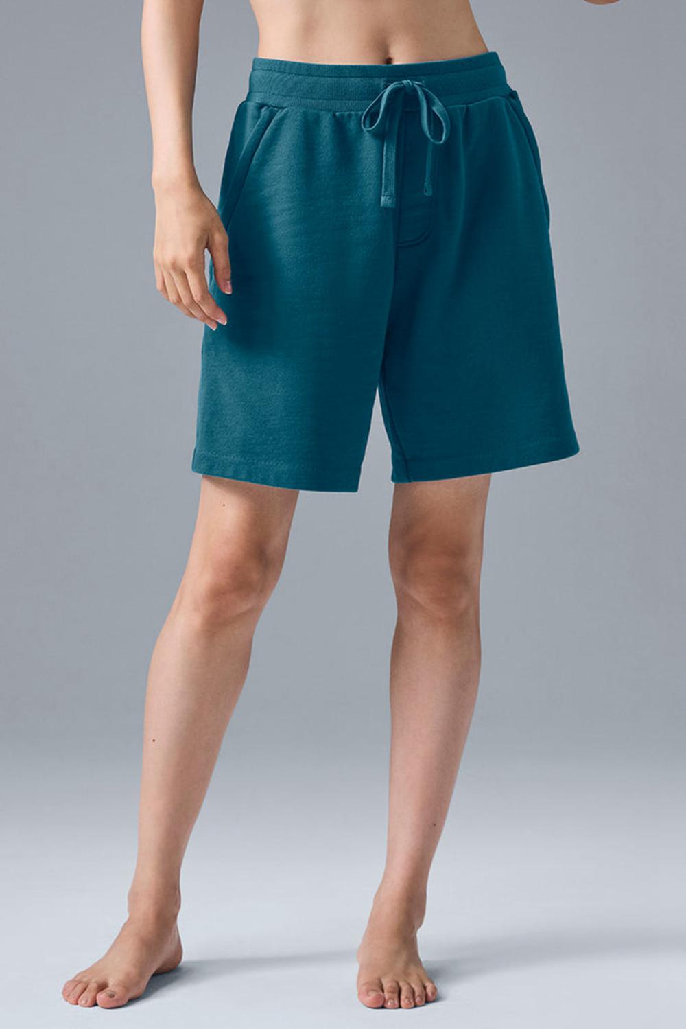 Oceanic Teal Alo Yoga Chill Women Short | KSA  XYZ364785