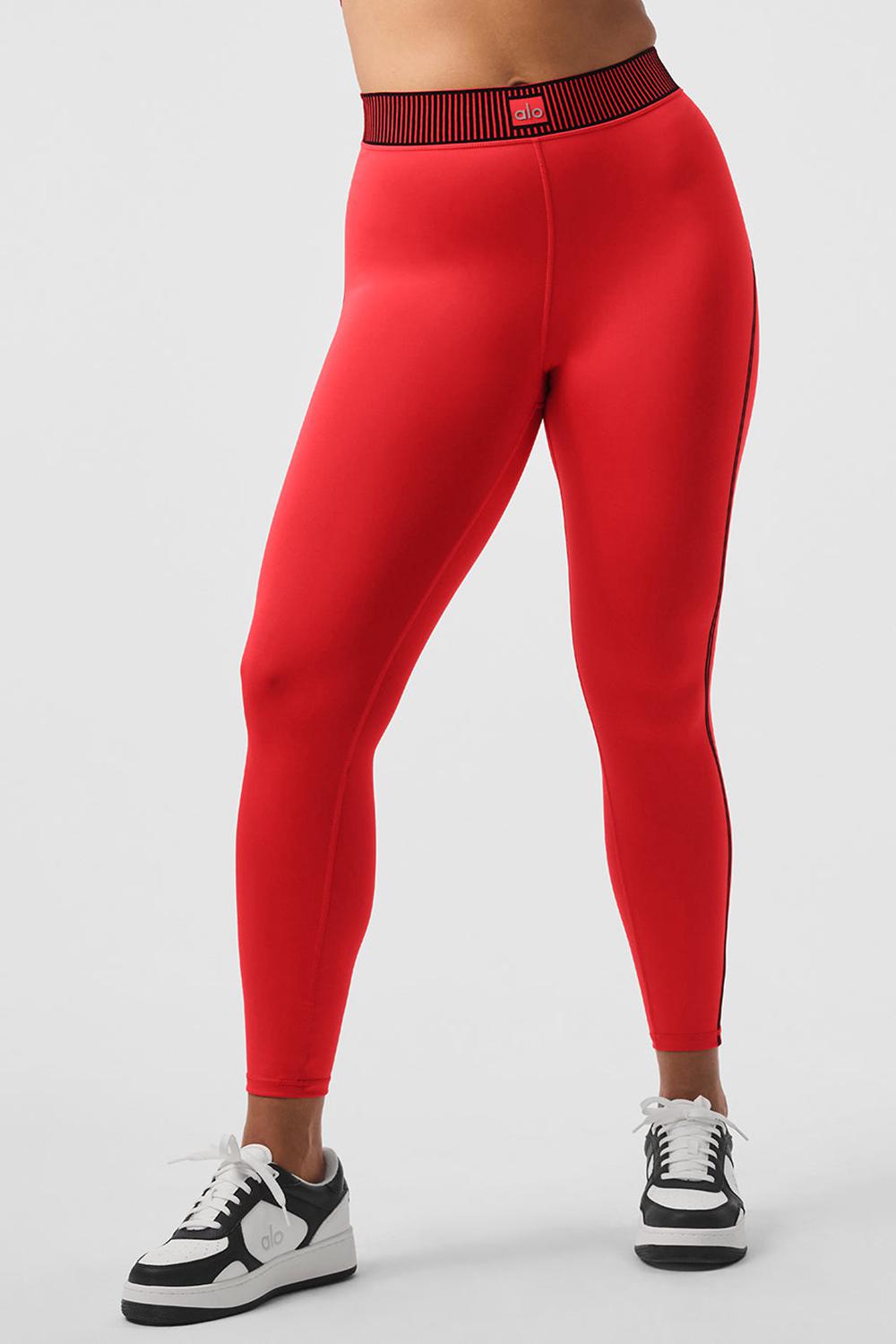 Red Hot Summer Alo Yoga Airlift High-Waist 7/8 Line Up Women Legging | KSA  BVX825136