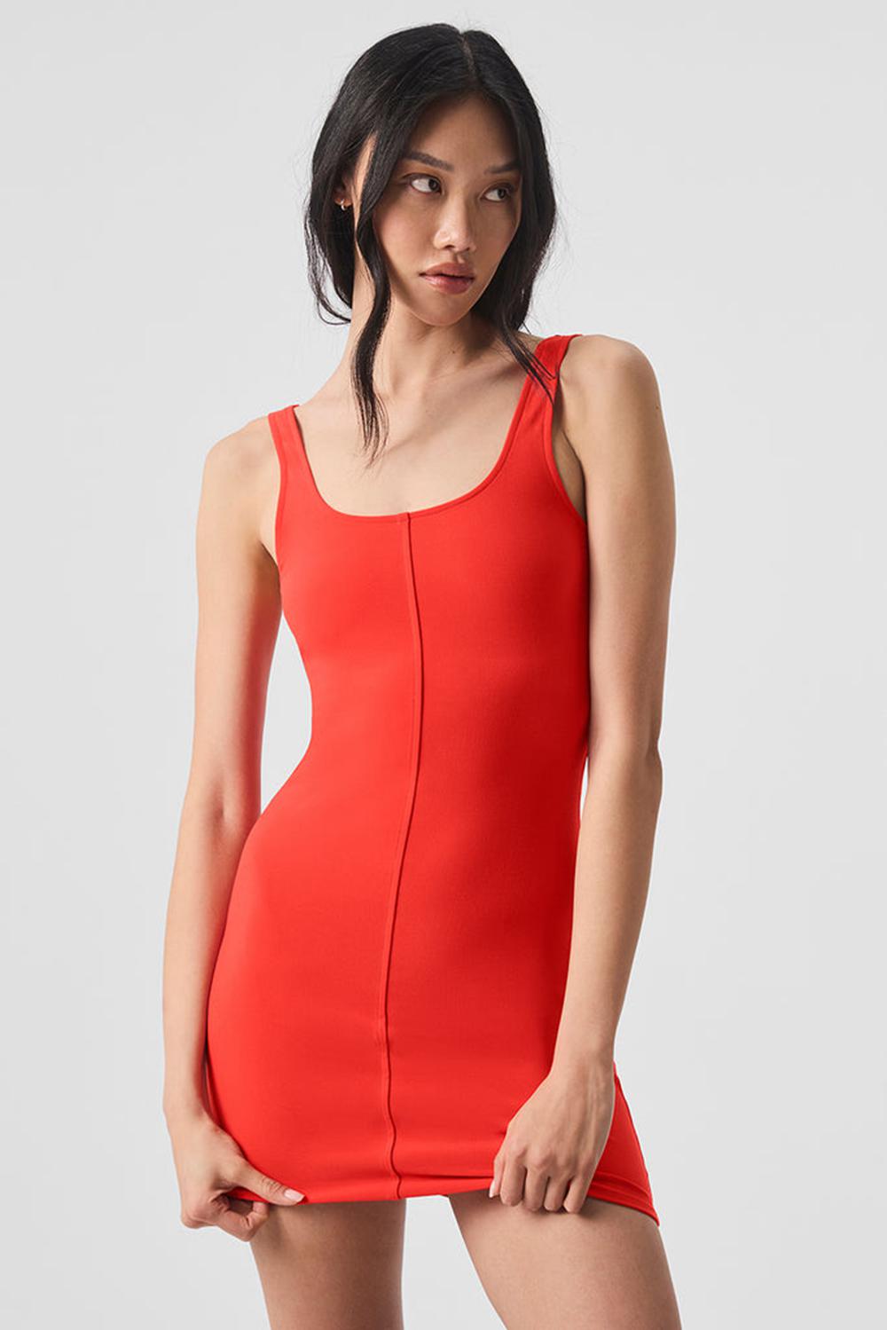 Red Hot Summer Alo Yoga Alosoft Head Start Women Dress | KSA  NPT503947