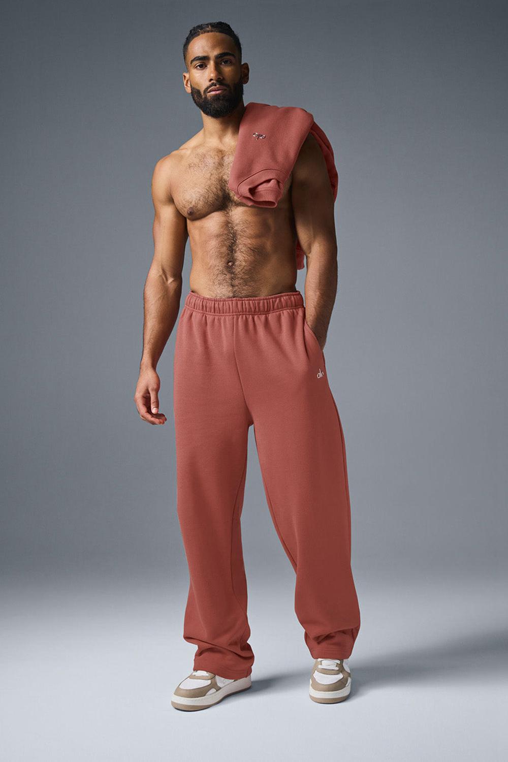 Soft Terracotta Alo Yoga Accolade Straight Leg Men Sweatpant | KSA  ARH476932