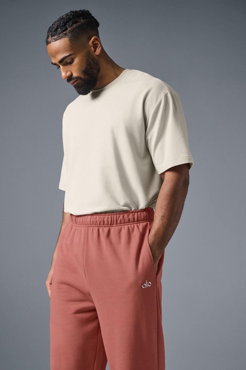 Soft Terracotta Alo Yoga Accolade Straight Leg Men Sweatpant | KSA  ARH476932