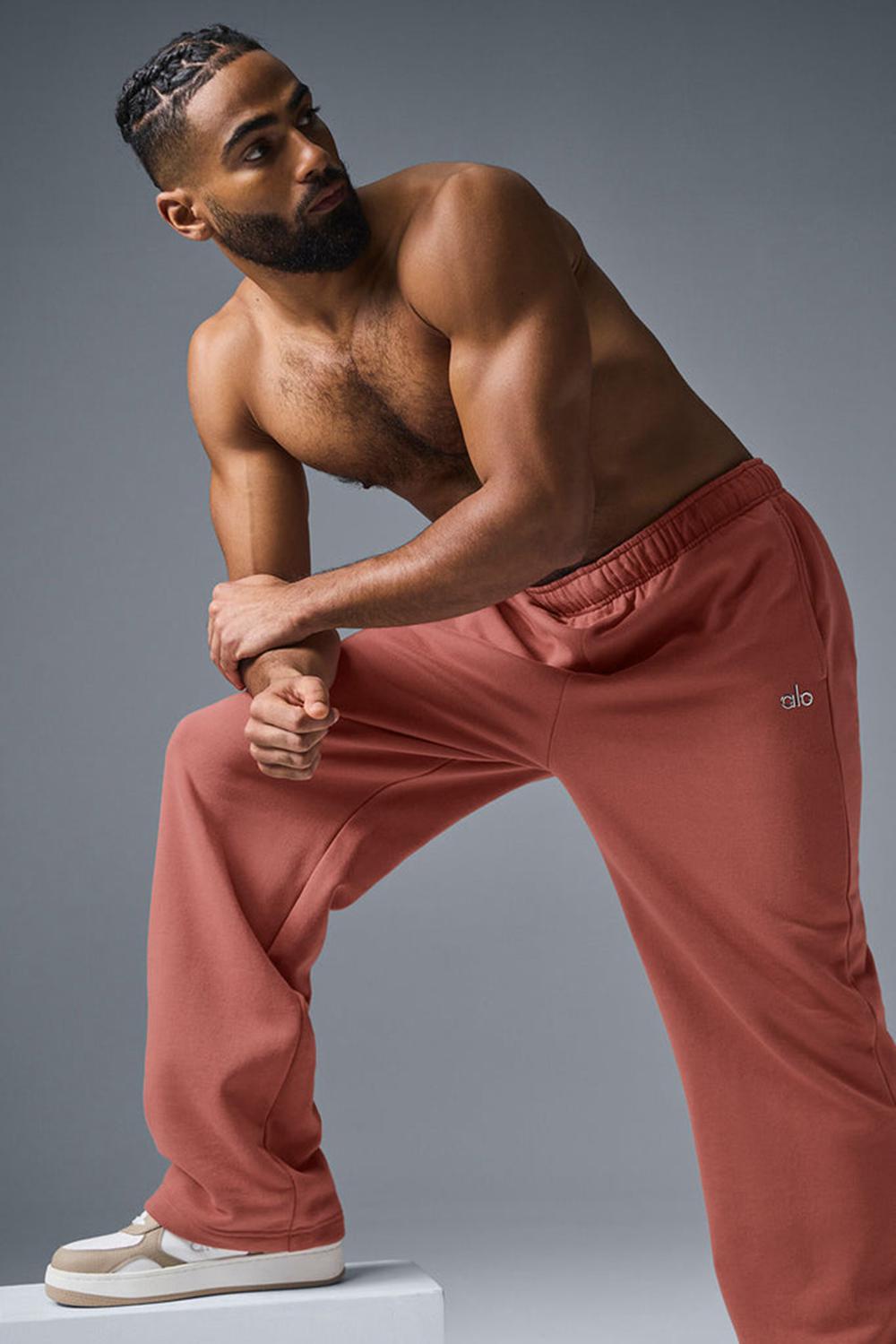 Soft Terracotta Alo Yoga Accolade Straight Leg Men Sweatpant | KSA  ARH476932
