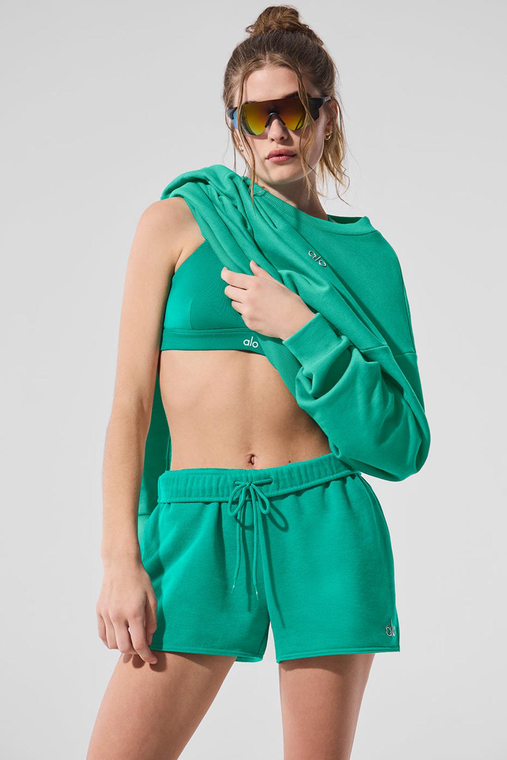 Spruce Green Alo Yoga Accolade Women Short | KSA  UOS492681
