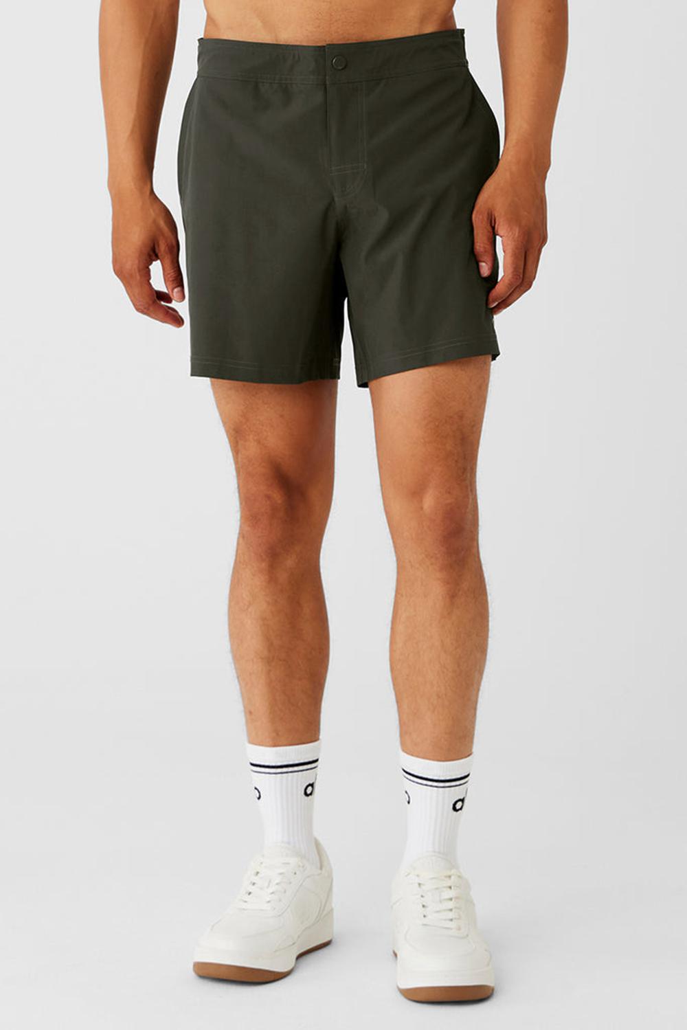 Stealth Green Alo Yoga 7\'\' Sport Men Short | KSA  LID051267