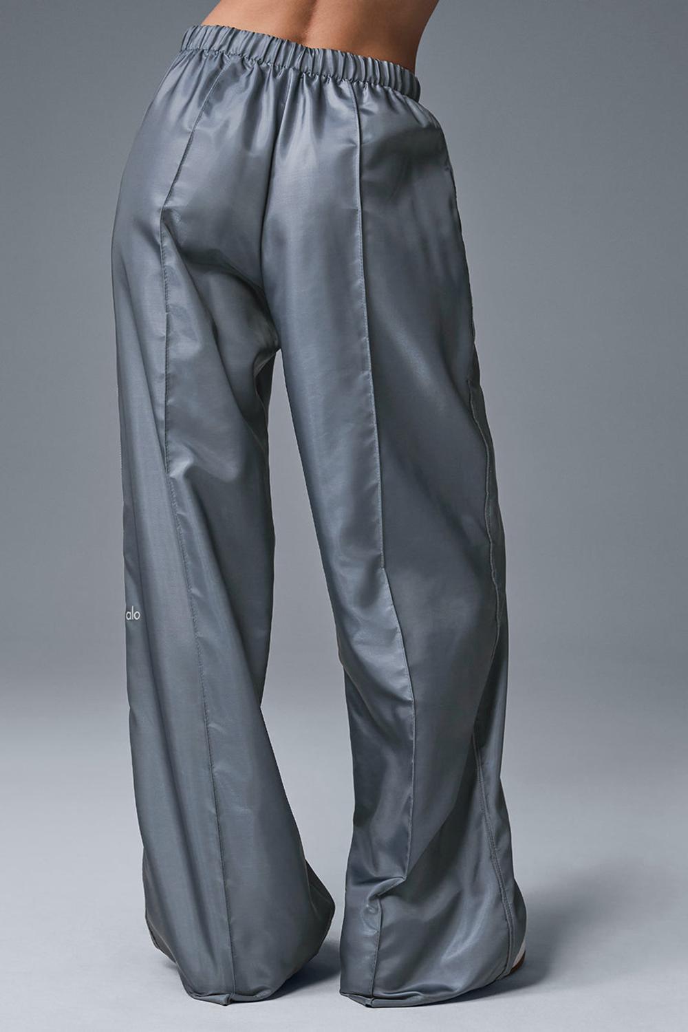 Steel Grey Alo Yoga Afterglow Wide Leg Track Women Hoodie | KSA  XLB412098