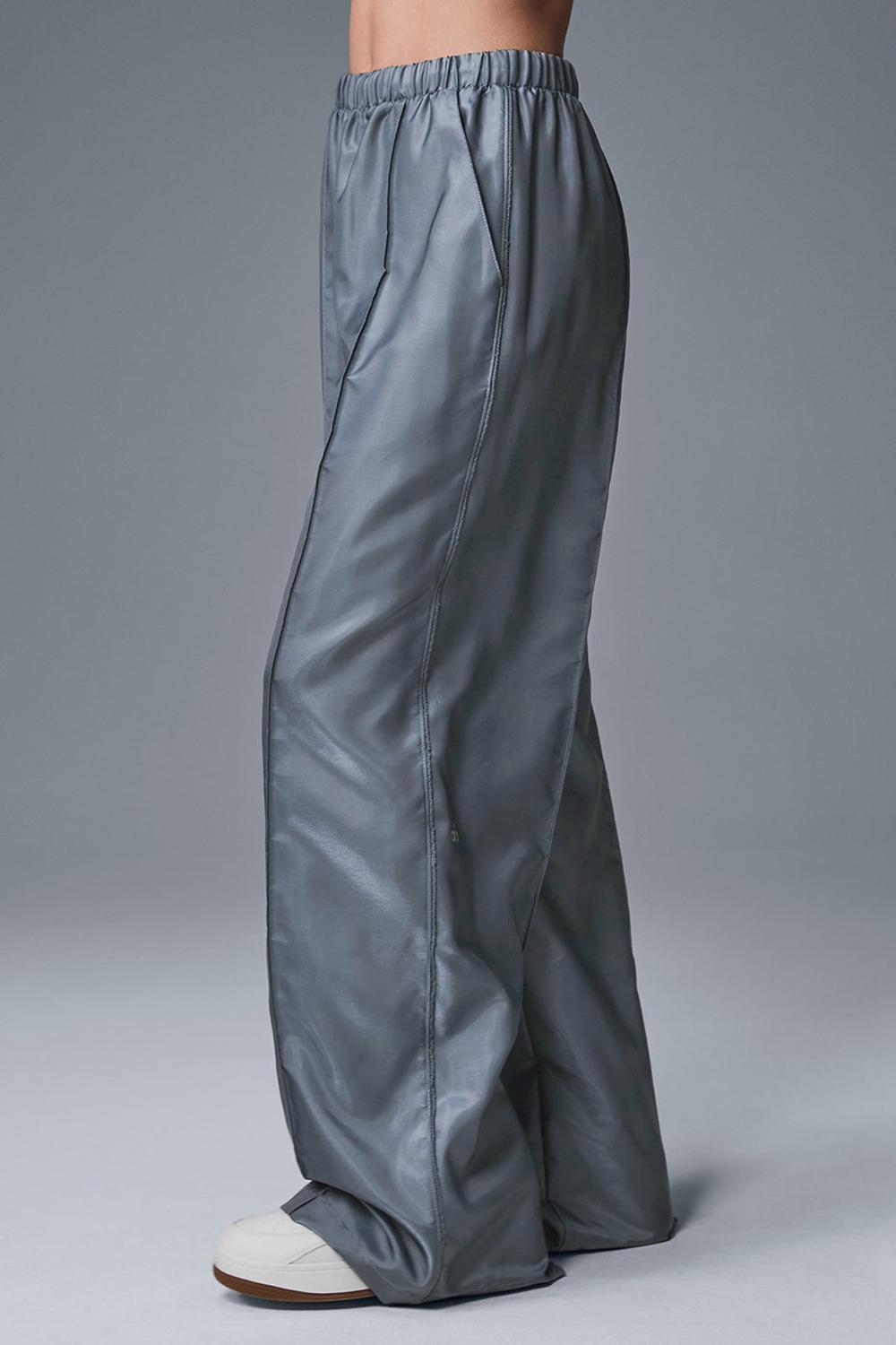 Steel Grey Alo Yoga Afterglow Wide Leg Track Women Hoodie | KSA  XLB412098