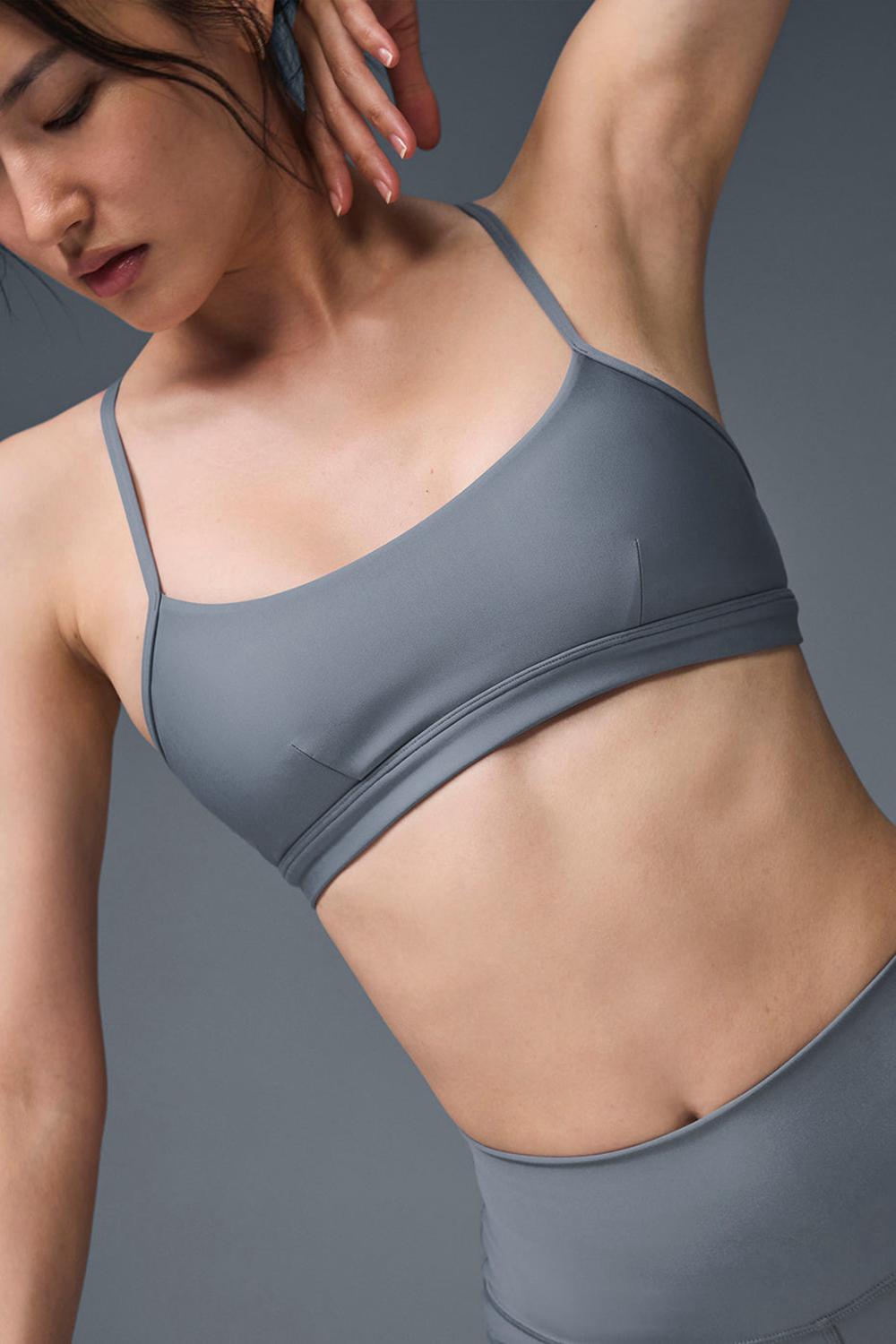 Steel Grey Alo Yoga Airlift Intrigue Women Bra | KSA  PSC832514