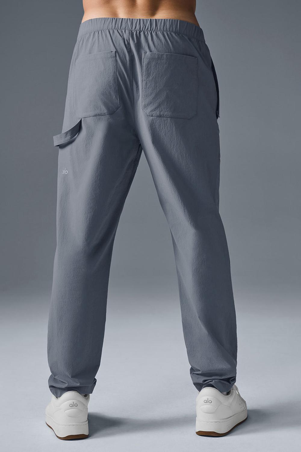 Steel Grey Alo Yoga Co-Op Carpenter Track Men Pant | KSA  UKQ105236