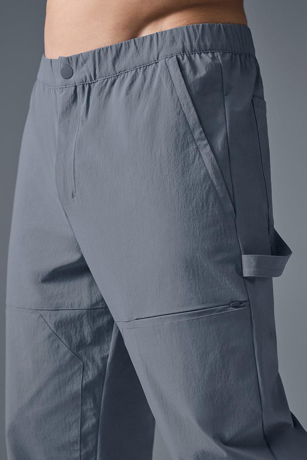 Steel Grey Alo Yoga Co-Op Carpenter Track Men Pant | KSA  UKQ105236