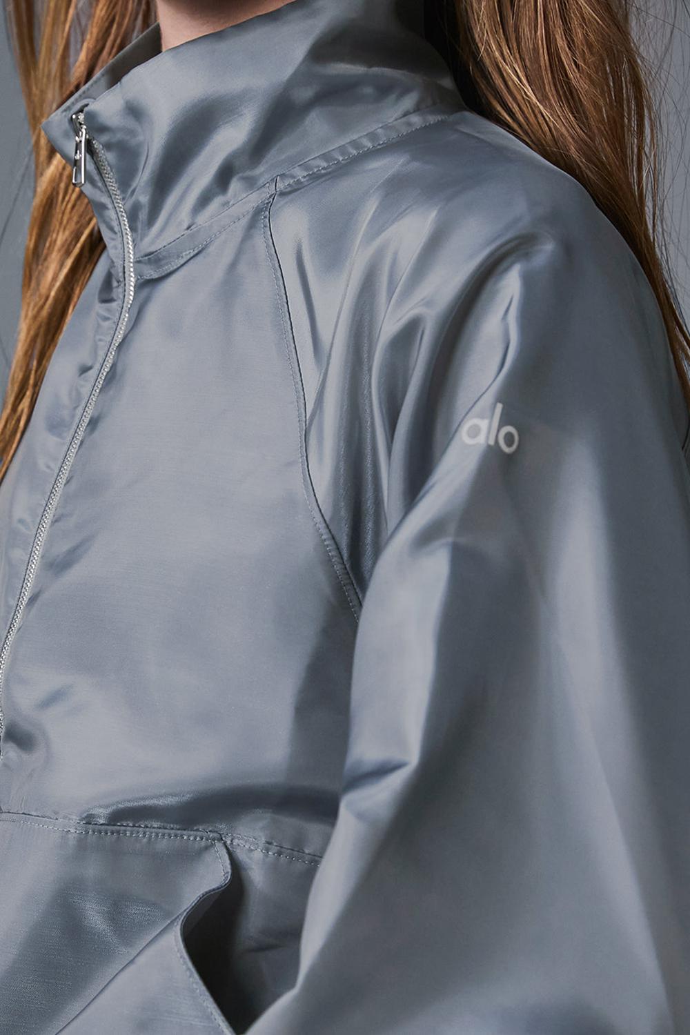 Steel Grey Alo Yoga Cropped Afterglow Women Pullover | KSA  ZXF425096
