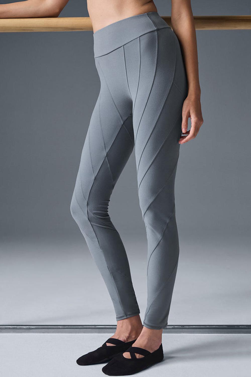Steel Grey / Grey Alo Yoga Alosoft High-Waist Sunray Women Legging | KSA  SCD041365