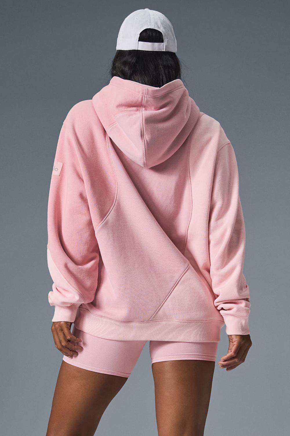 Sunset Pink Tonal Alo Yoga Make Waves Women Hoodie | KSA  CSI928073