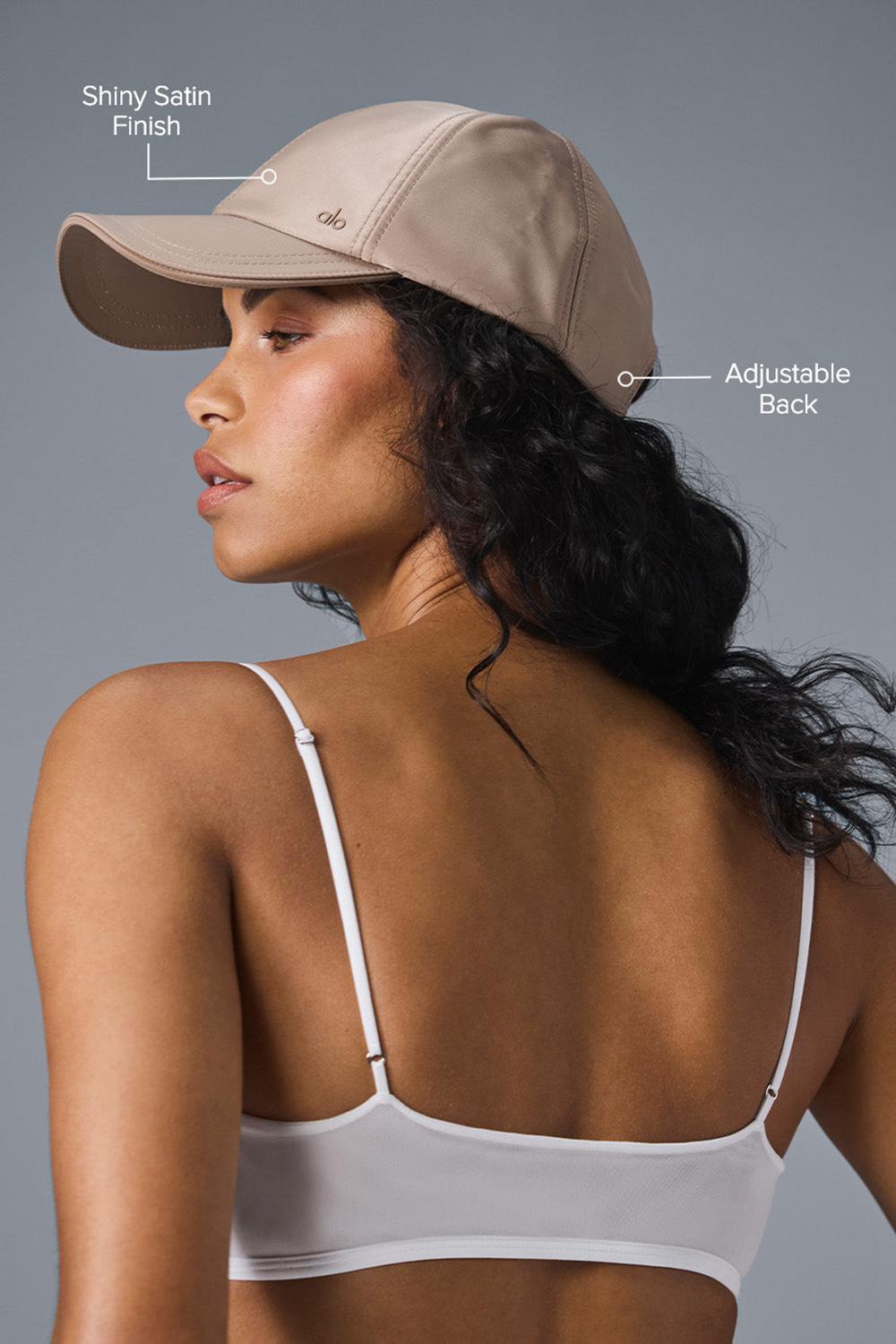 Taupe Satin Alo Yoga Satin Off-Duty Women Cap | KSA  YMI380674