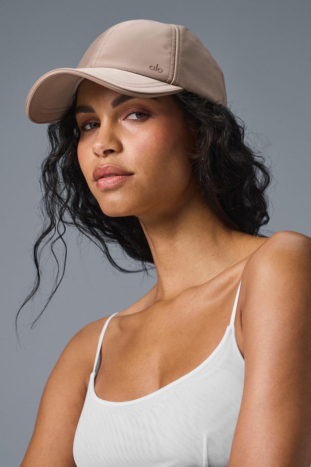 Taupe Satin Alo Yoga Satin Off-Duty Women Cap | KSA  YMI380674