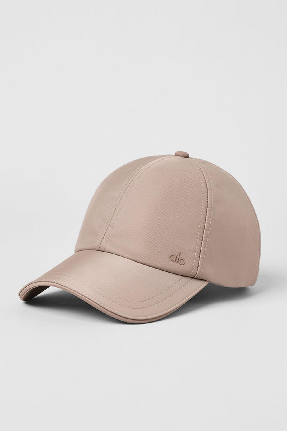 Taupe Satin Alo Yoga Satin Off-Duty Women Cap | KSA  YMI380674