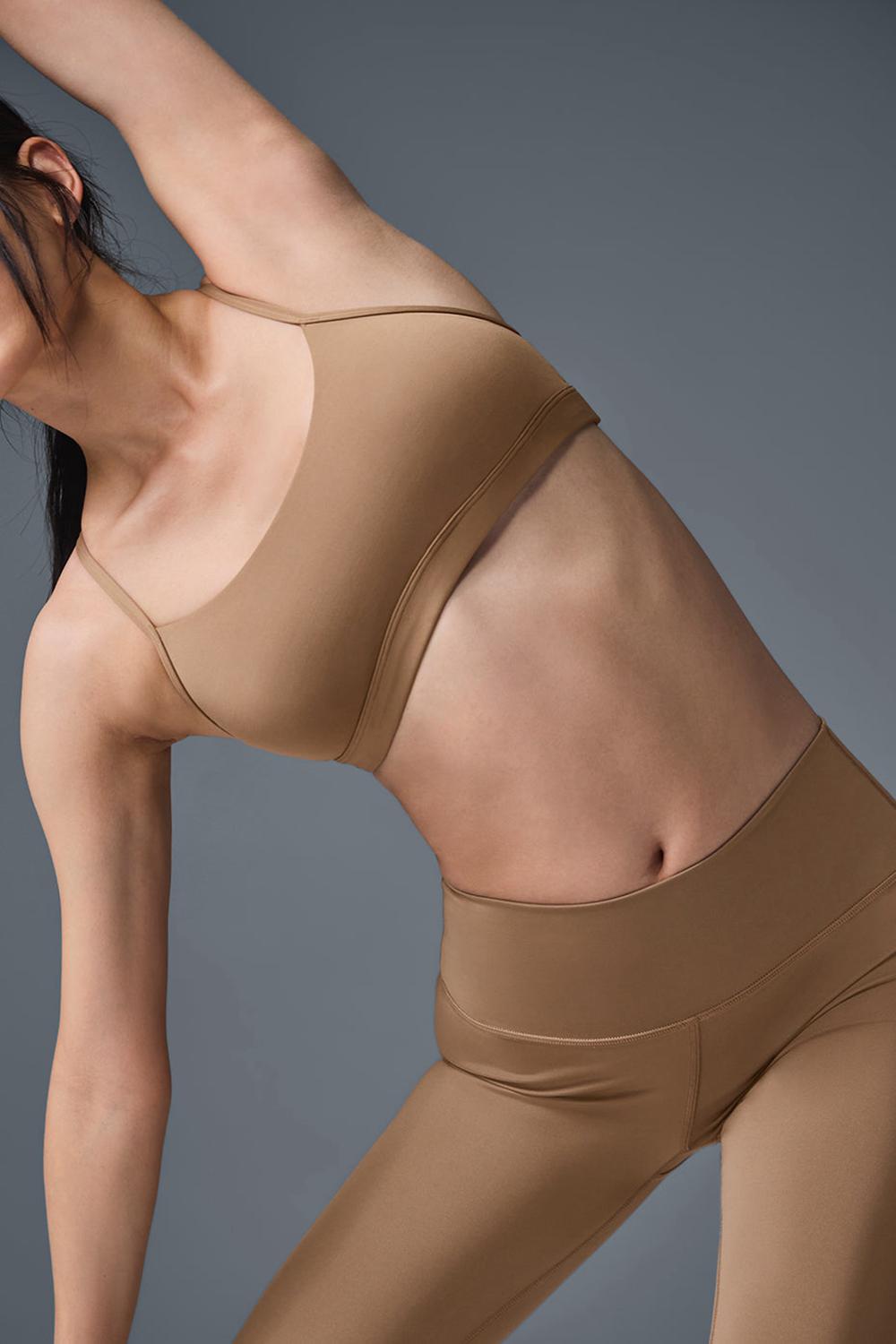 Toasted Almond Alo Yoga Airlift Intrigue Women Bra | KSA  RBK571403