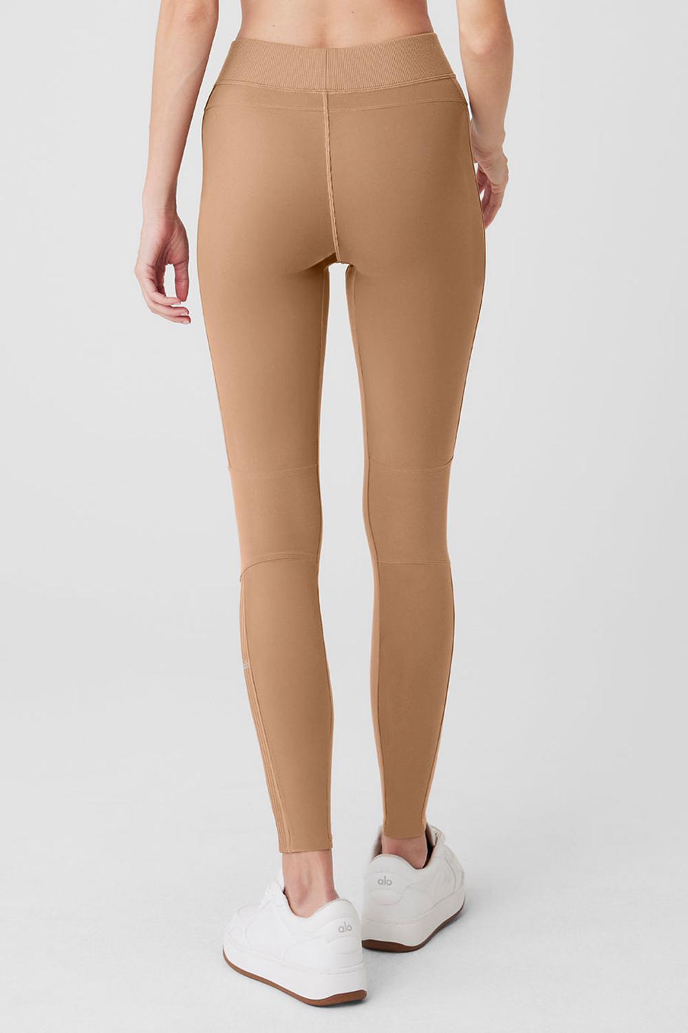 Toasted Almond Alo Yoga Alosoft High-Waist Head Start Women Legging | KSA  LNP015726