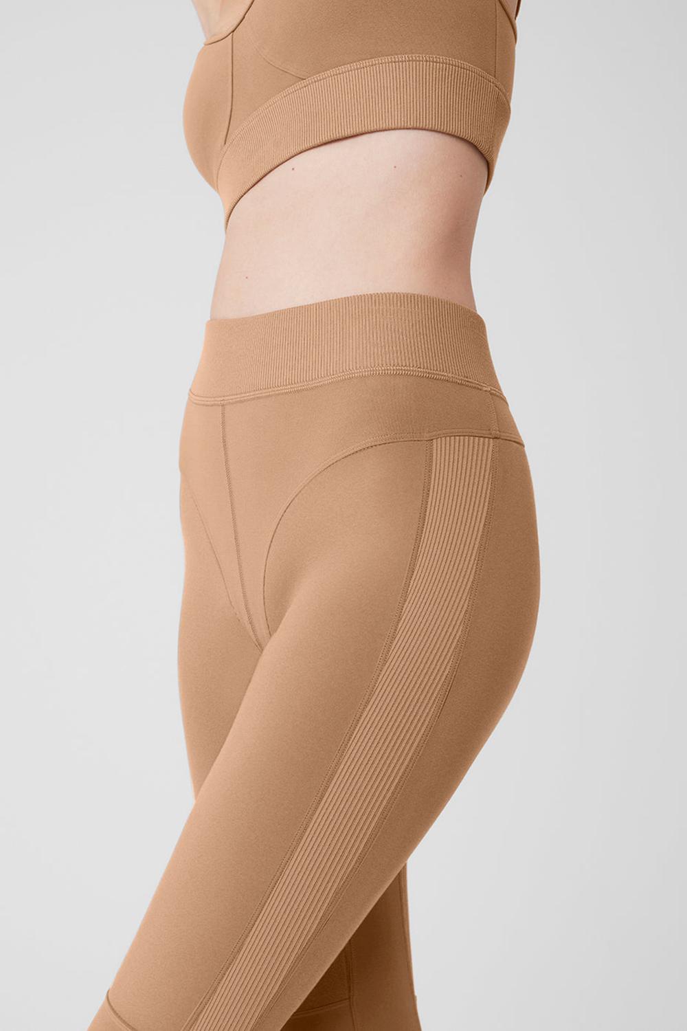 Toasted Almond Alo Yoga Alosoft High-Waist Head Start Women Legging | KSA  LNP015726