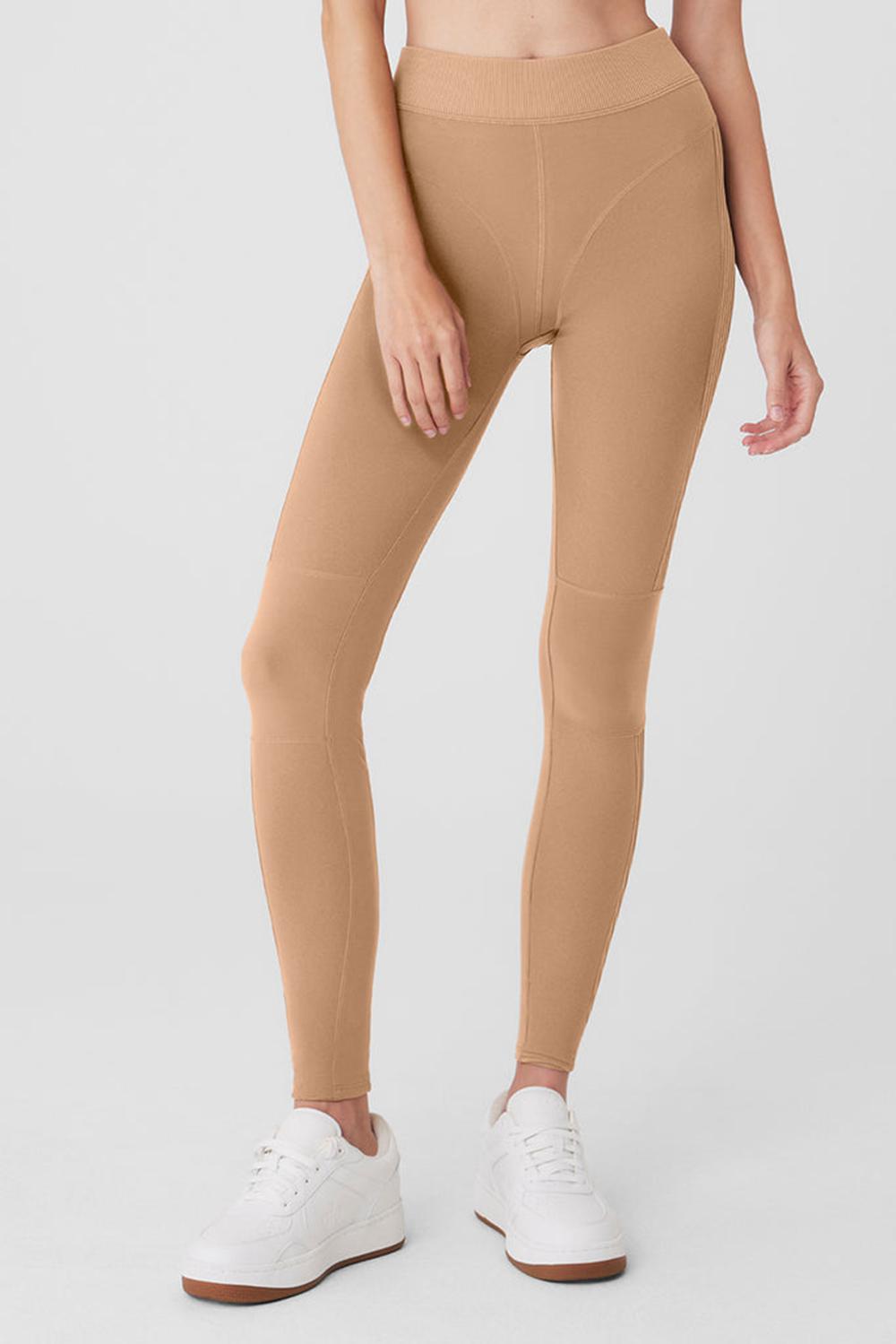 Toasted Almond Alo Yoga Alosoft High-Waist Head Start Women Legging | KSA  LNP015726