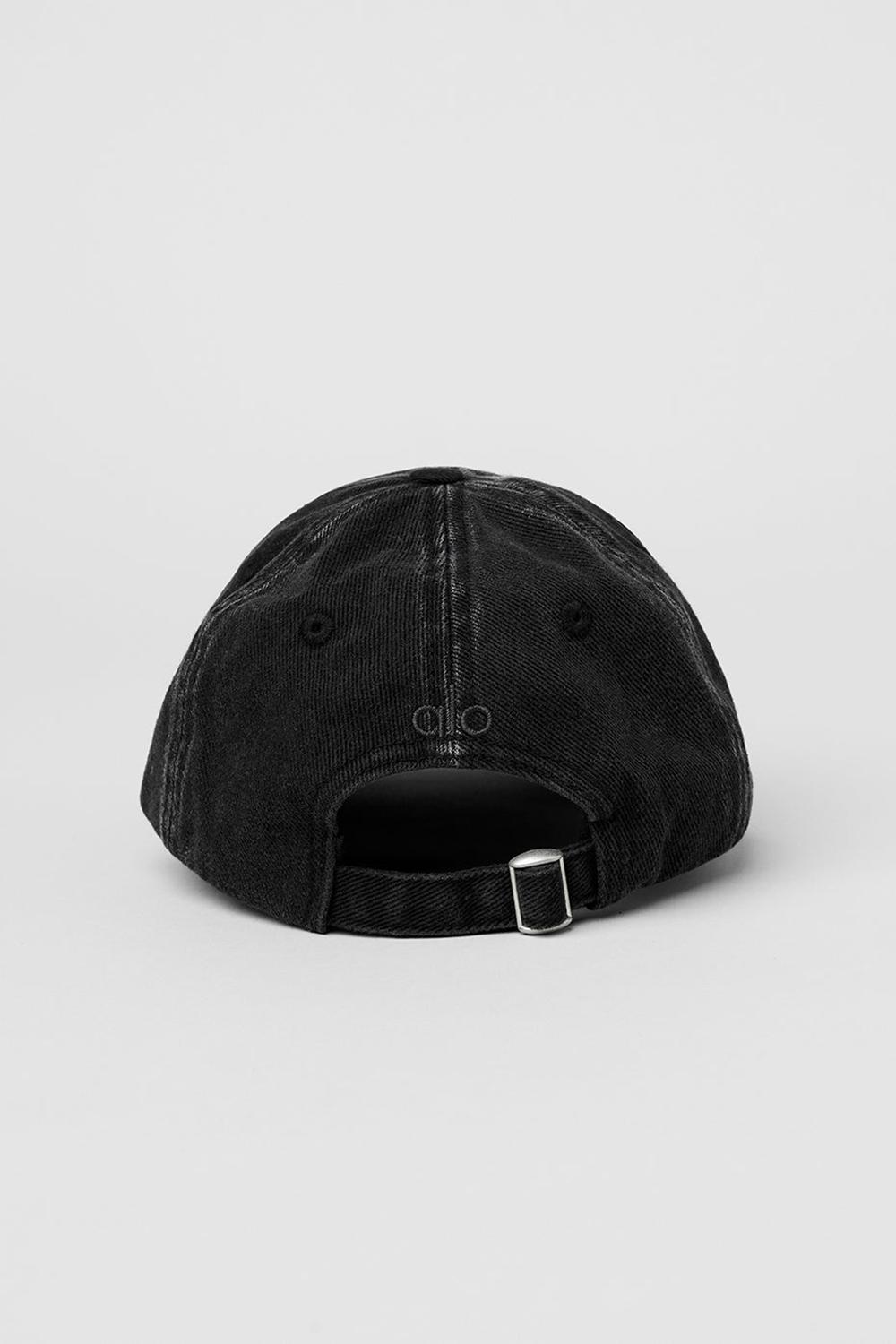 Vintage Black Alo Yoga Washed Off-Duty Women Cap | KSA  WIG967315