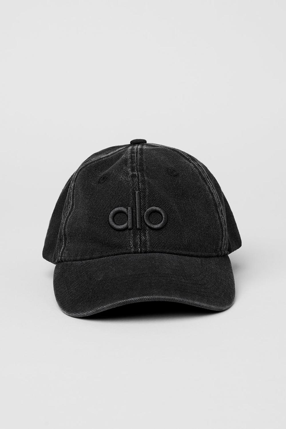 Vintage Black Alo Yoga Washed Off-Duty Women Cap | KSA  WIG967315
