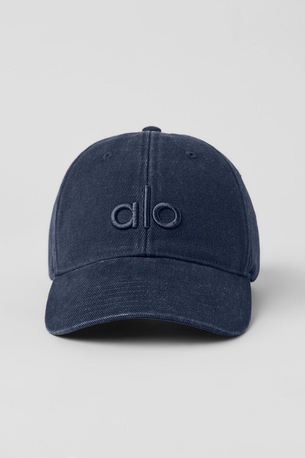 Vintage Navy Alo Yoga Washed Off-Duty Women Cap | KSA  IRH396872