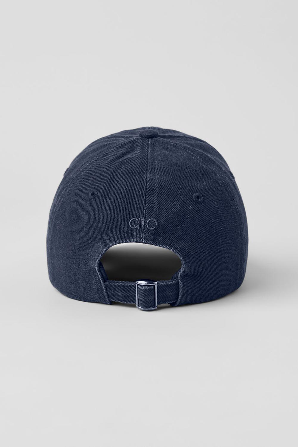 Vintage Navy Alo Yoga Washed Off-Duty Women Cap | KSA  IRH396872