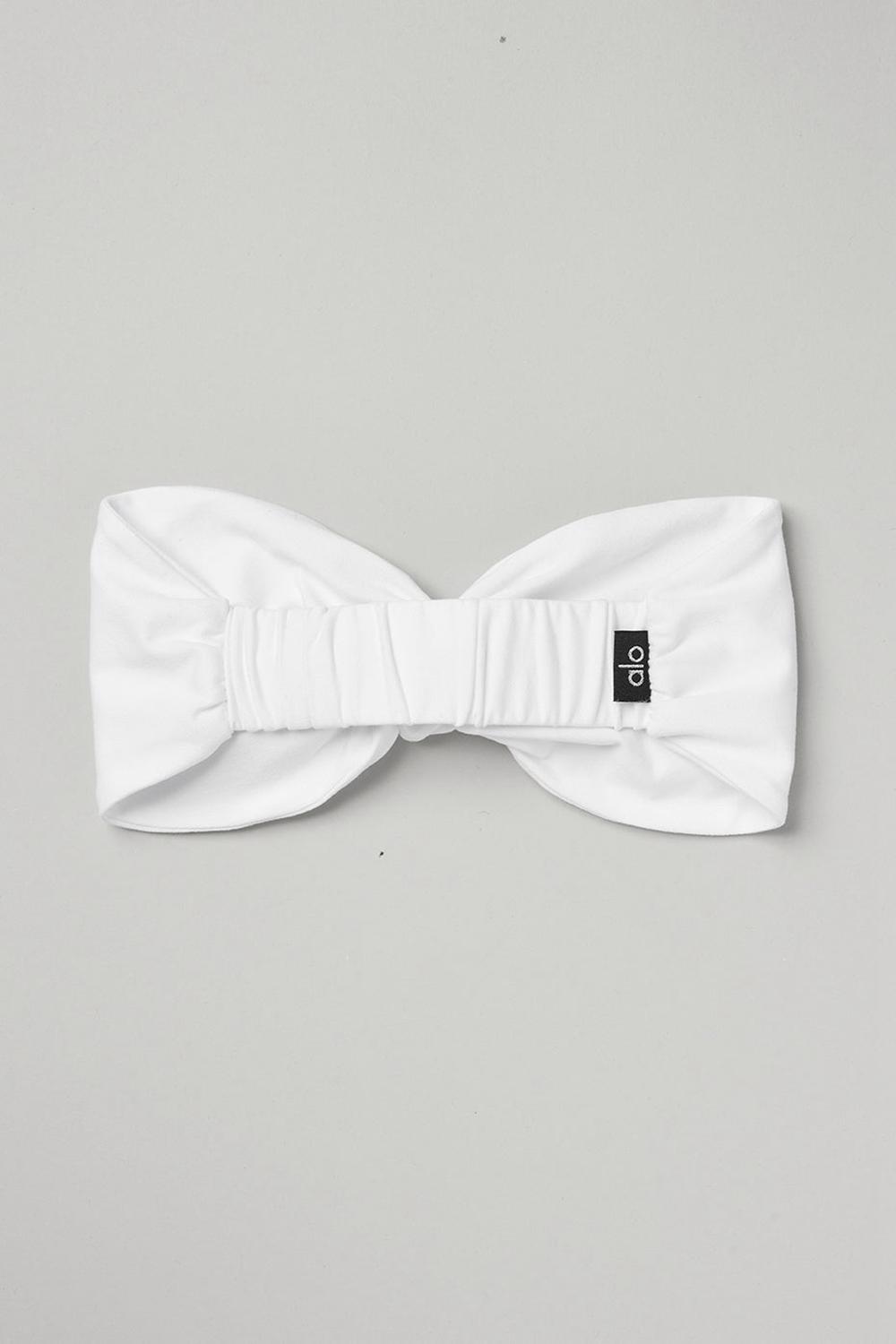 White Alo Yoga Alosoft Women Headband | KSA  BGT896571