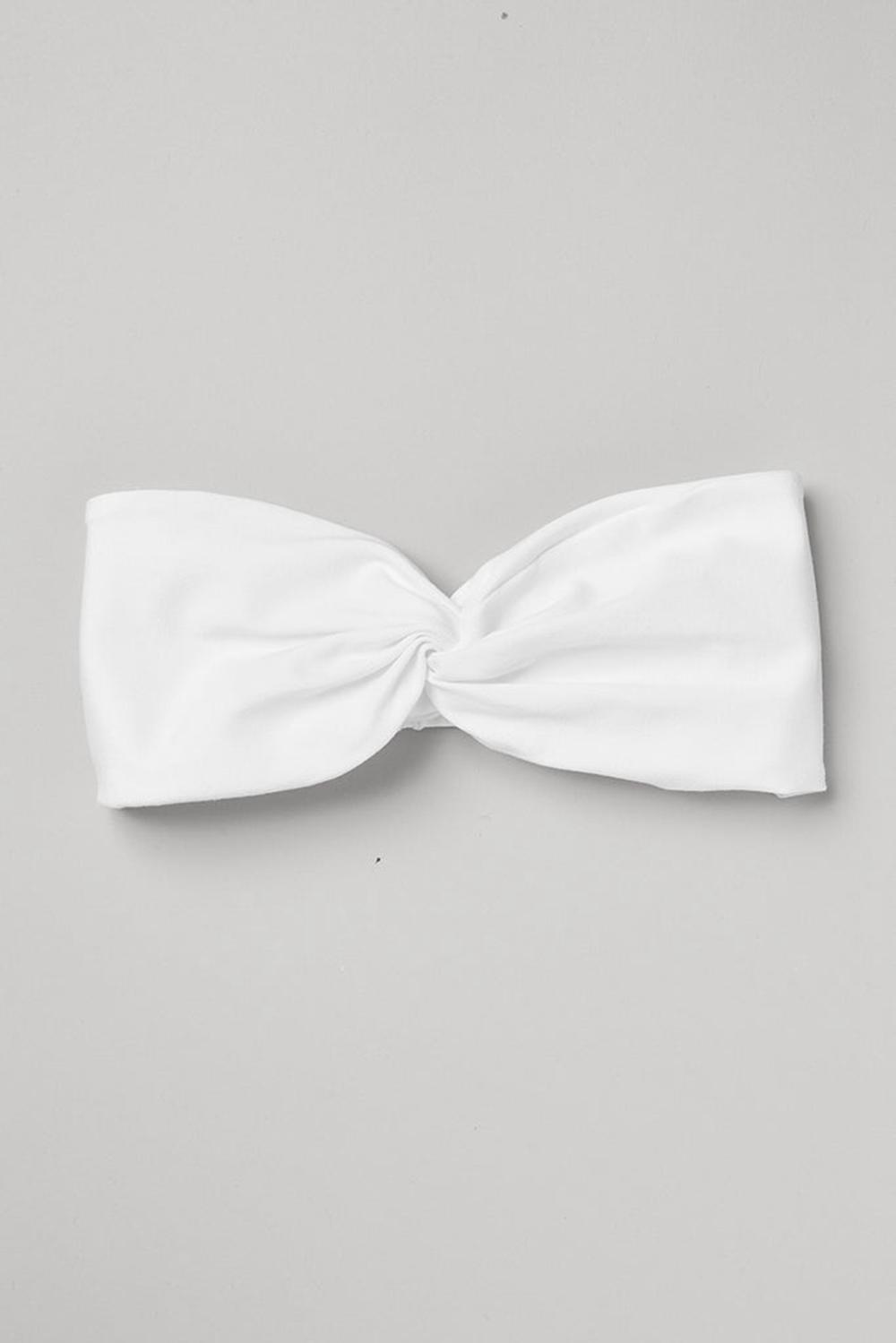 White Alo Yoga Alosoft Women Headband | KSA  BGT896571