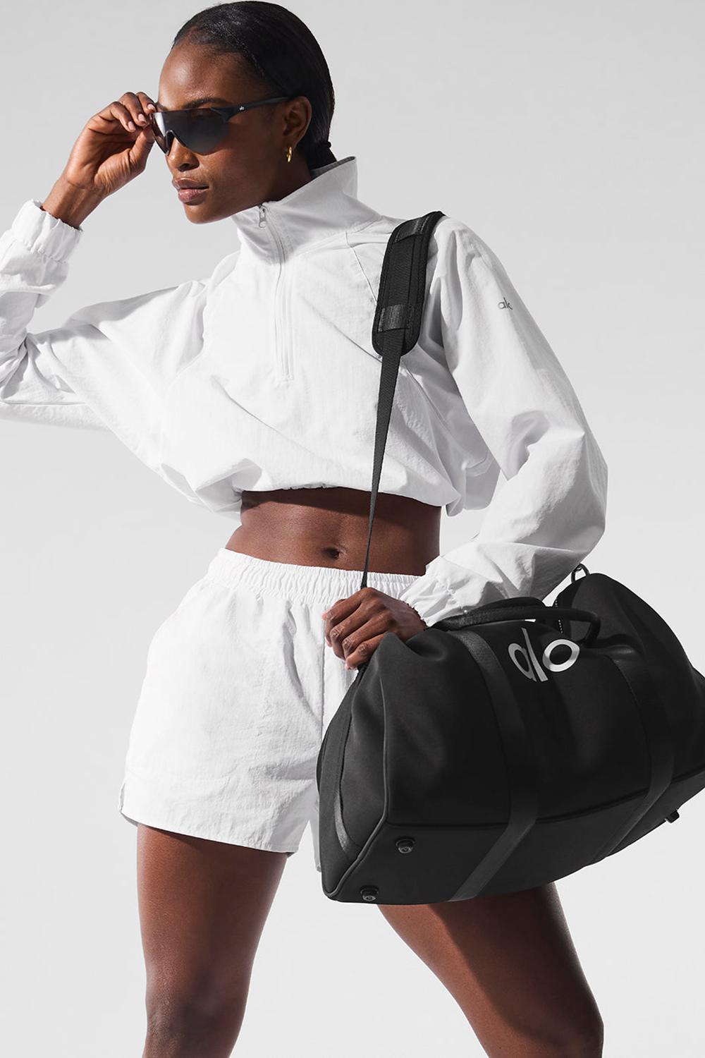 White Alo Yoga Alumni Women Short | KSA  CKD463520