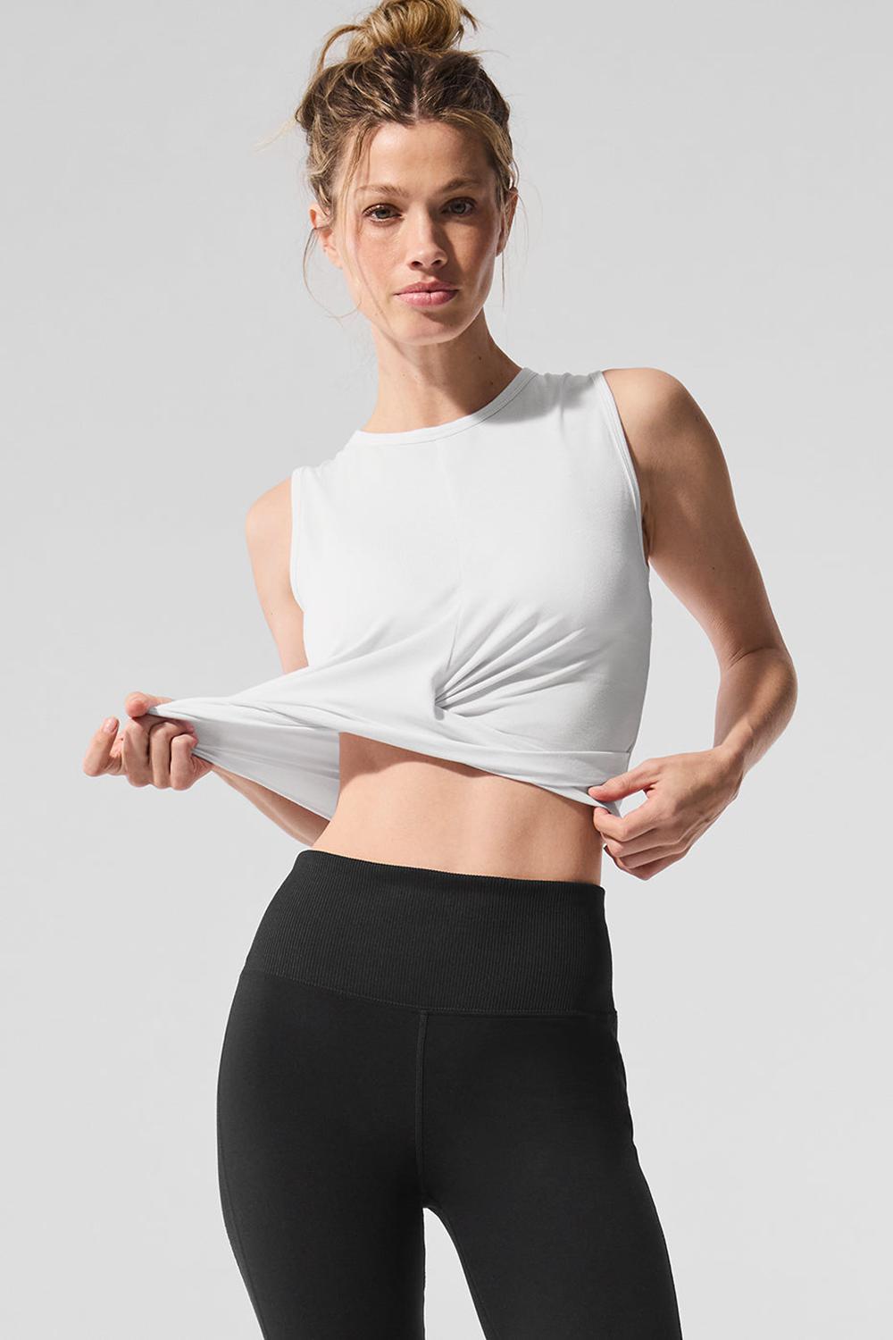 White Alo Yoga Cover Tops Women Tank | KSA  SDV623571