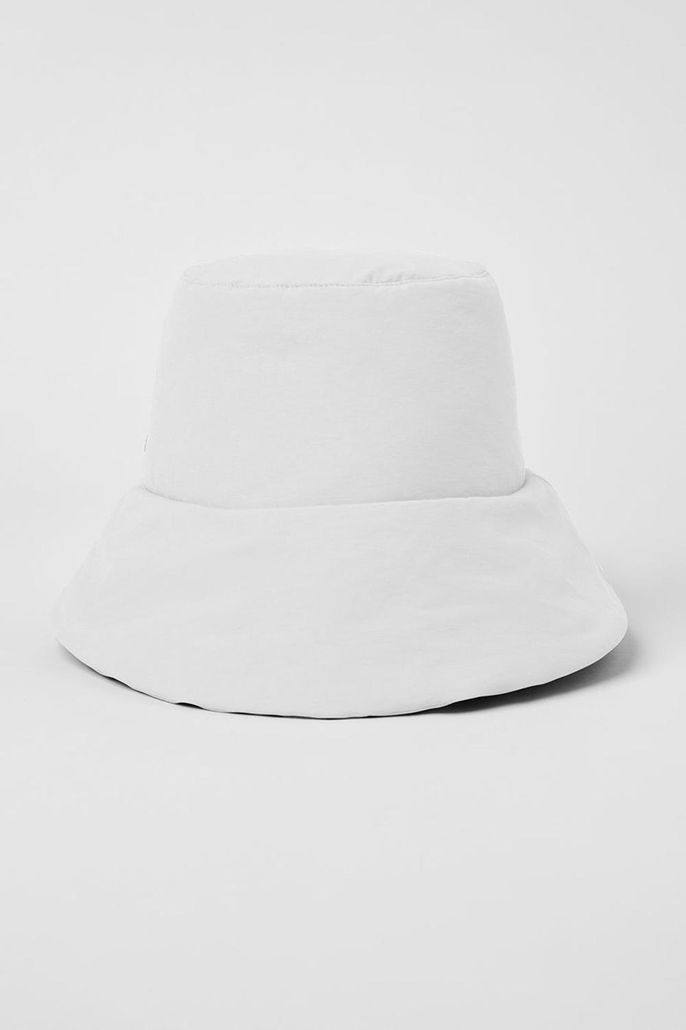 White Alo Yoga Good Shade Women Bucket Hat | KSA  PDQ567143