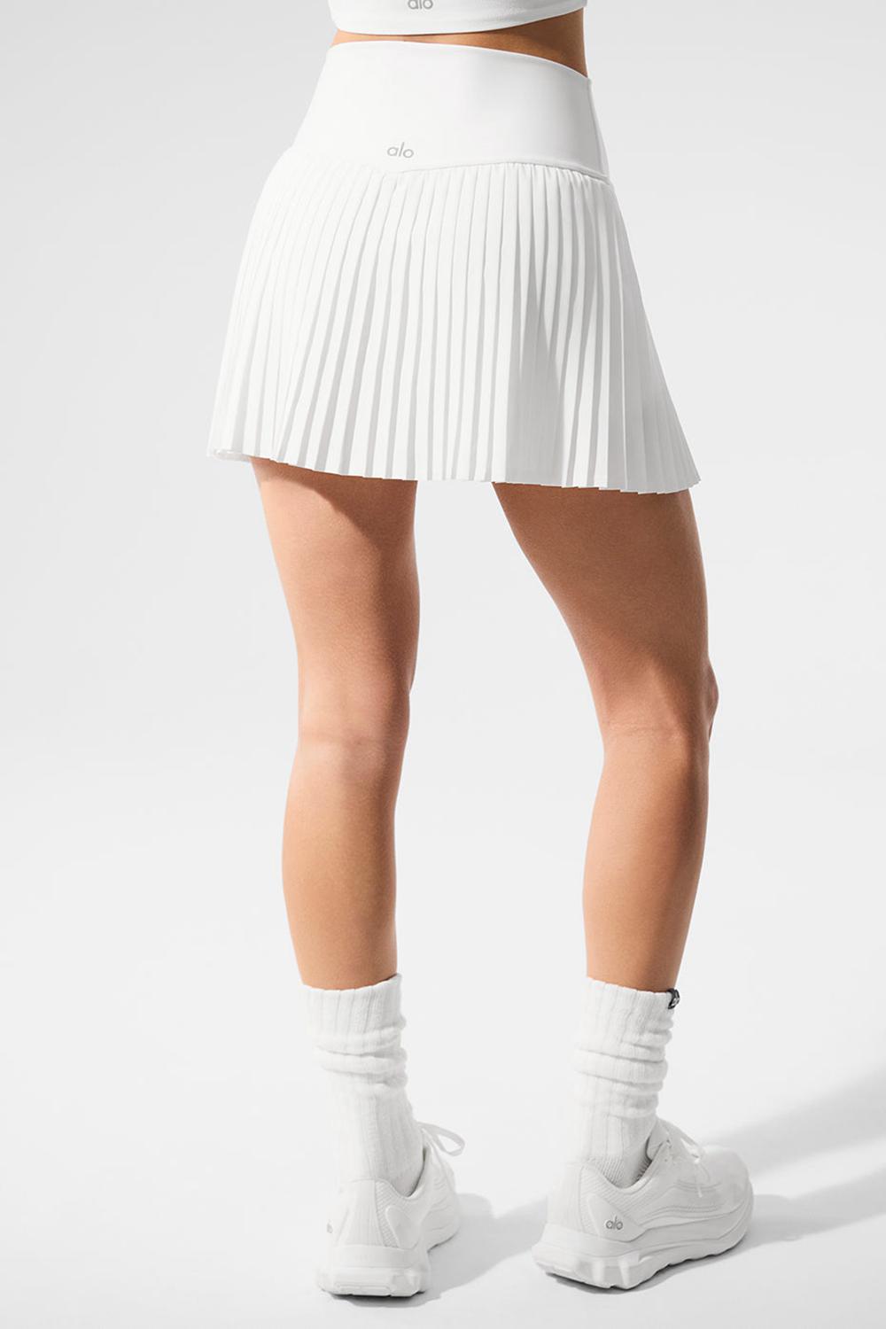 White Alo Yoga Grand Slam Tennis Women Skirt | KSA  FKW075169