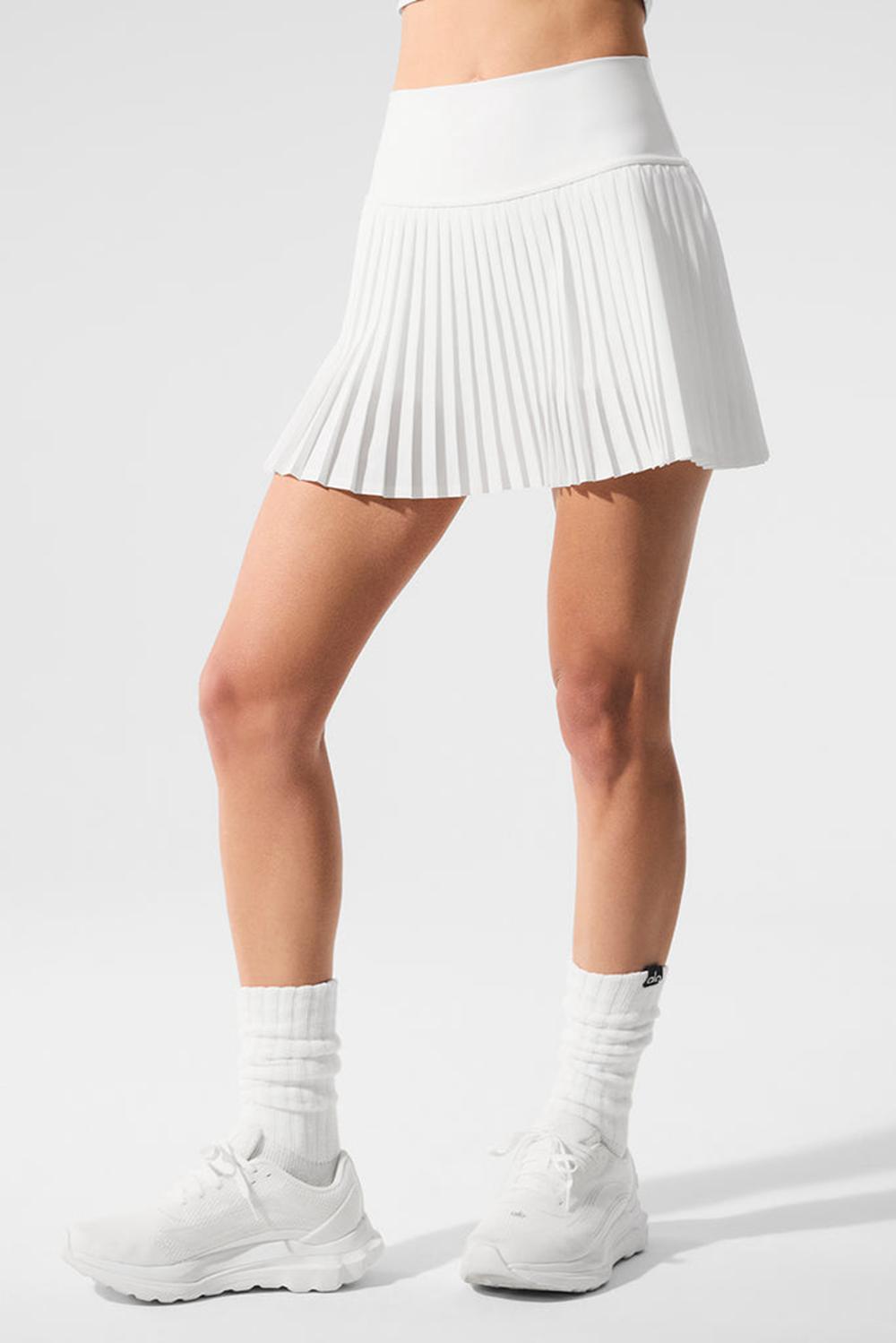 White Alo Yoga Grand Slam Tennis Women Skirt | KSA  FKW075169