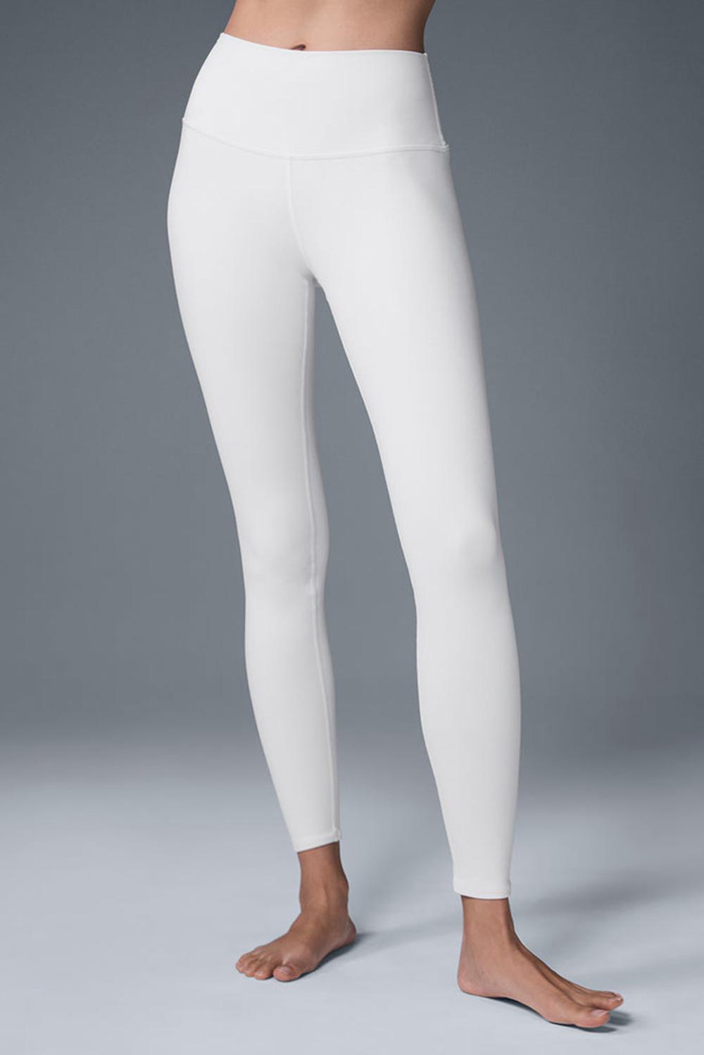 White Alo Yoga High-Waist Airbrush Bottoms Women Legging | KSA  OVQ963804