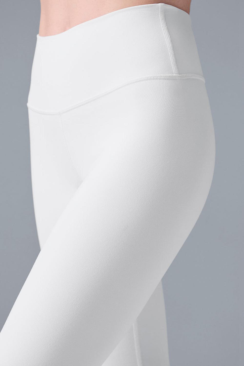White Alo Yoga High-Waist Airbrushris Women Legging | KSA  UFC964250