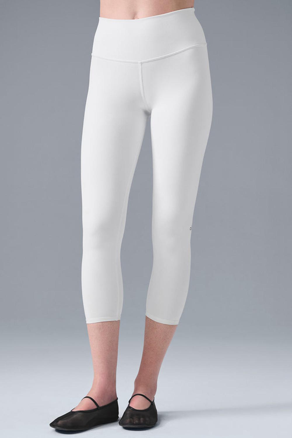 White Alo Yoga High-Waist Airbrushris Women Legging | KSA  UFC964250