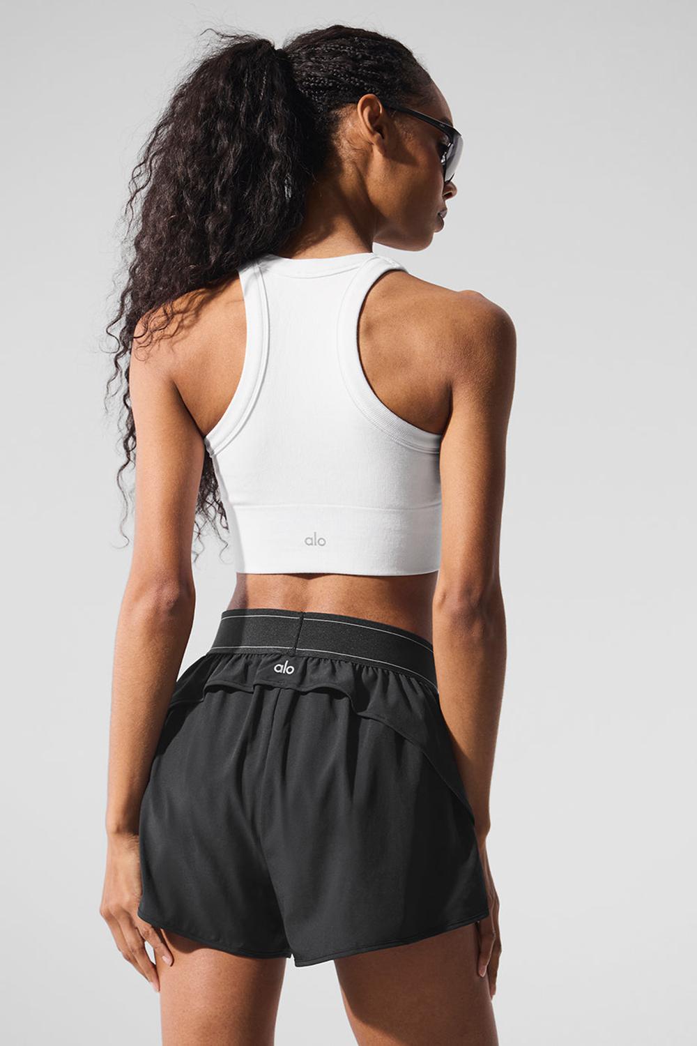 White Alo Yoga Seamless Delight High Neck Women Bra | KSA  EFO930768