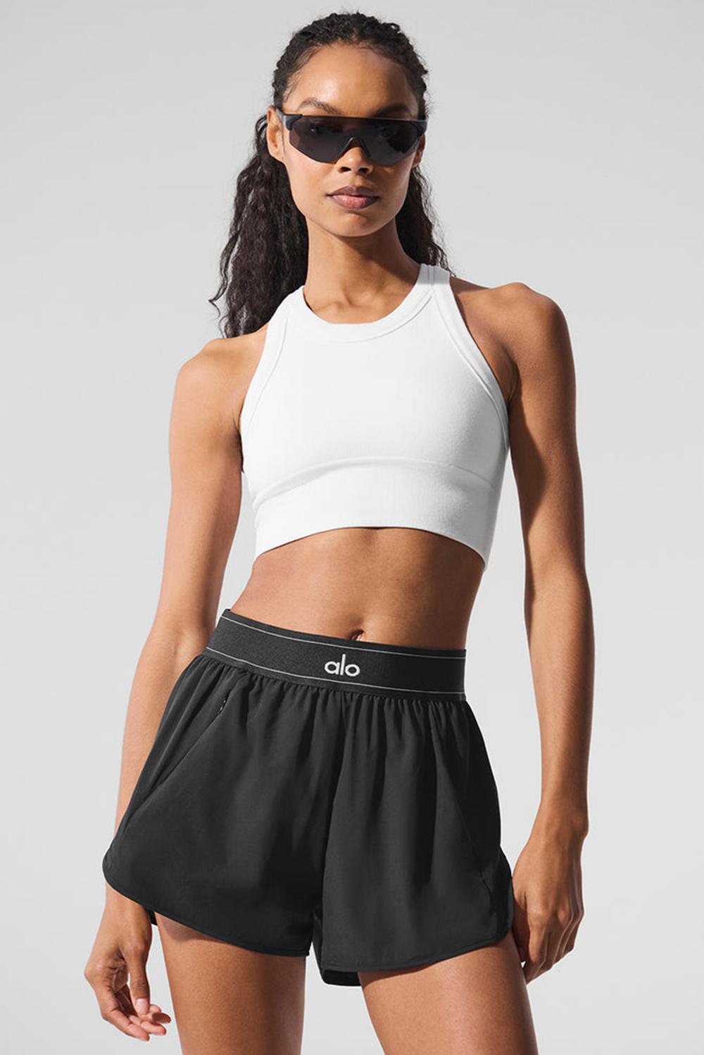 White Alo Yoga Seamless Delight High Neck Women Bra | KSA  EFO930768