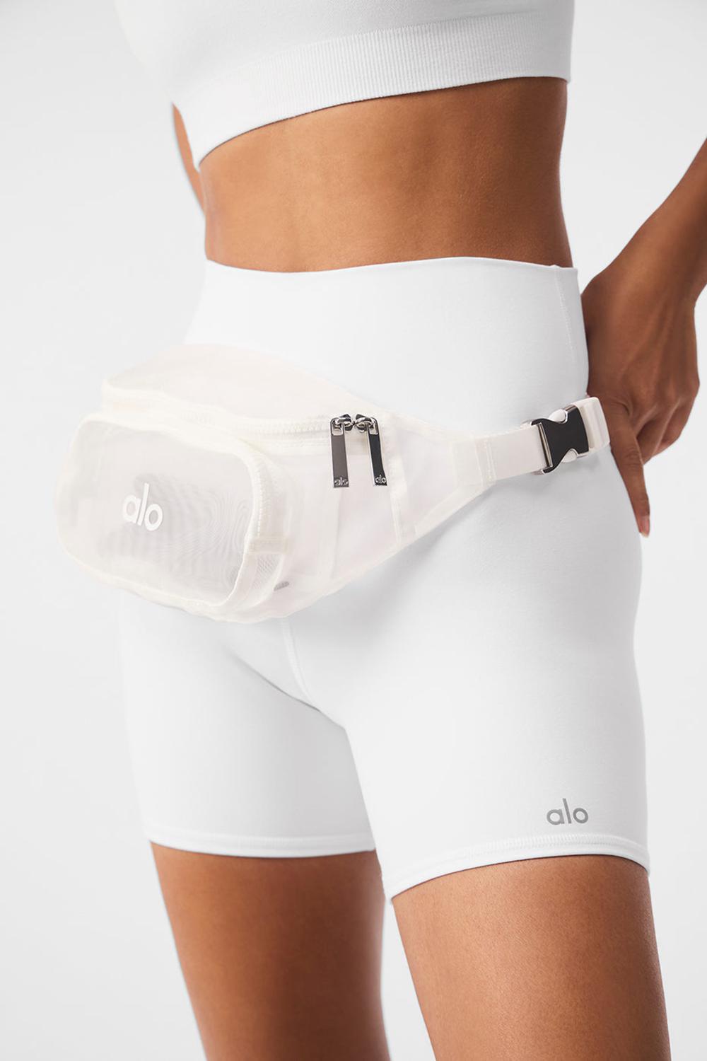 White Alo Yoga Sheer Fanny Pack Women Bum Bags | KSA  WND483509