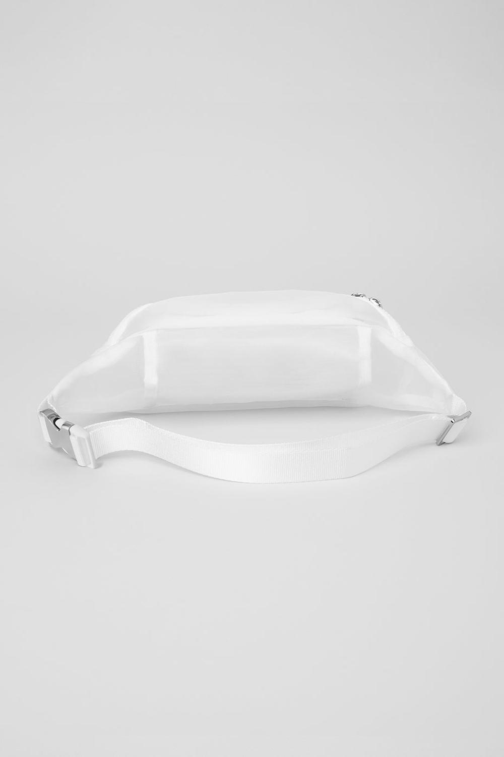 White Alo Yoga Sheer Fanny Pack Women Bum Bags | KSA  WND483509