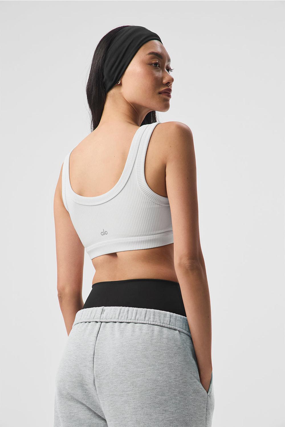 White Alo Yoga Wellness Women Bra | KSA  DJM609723