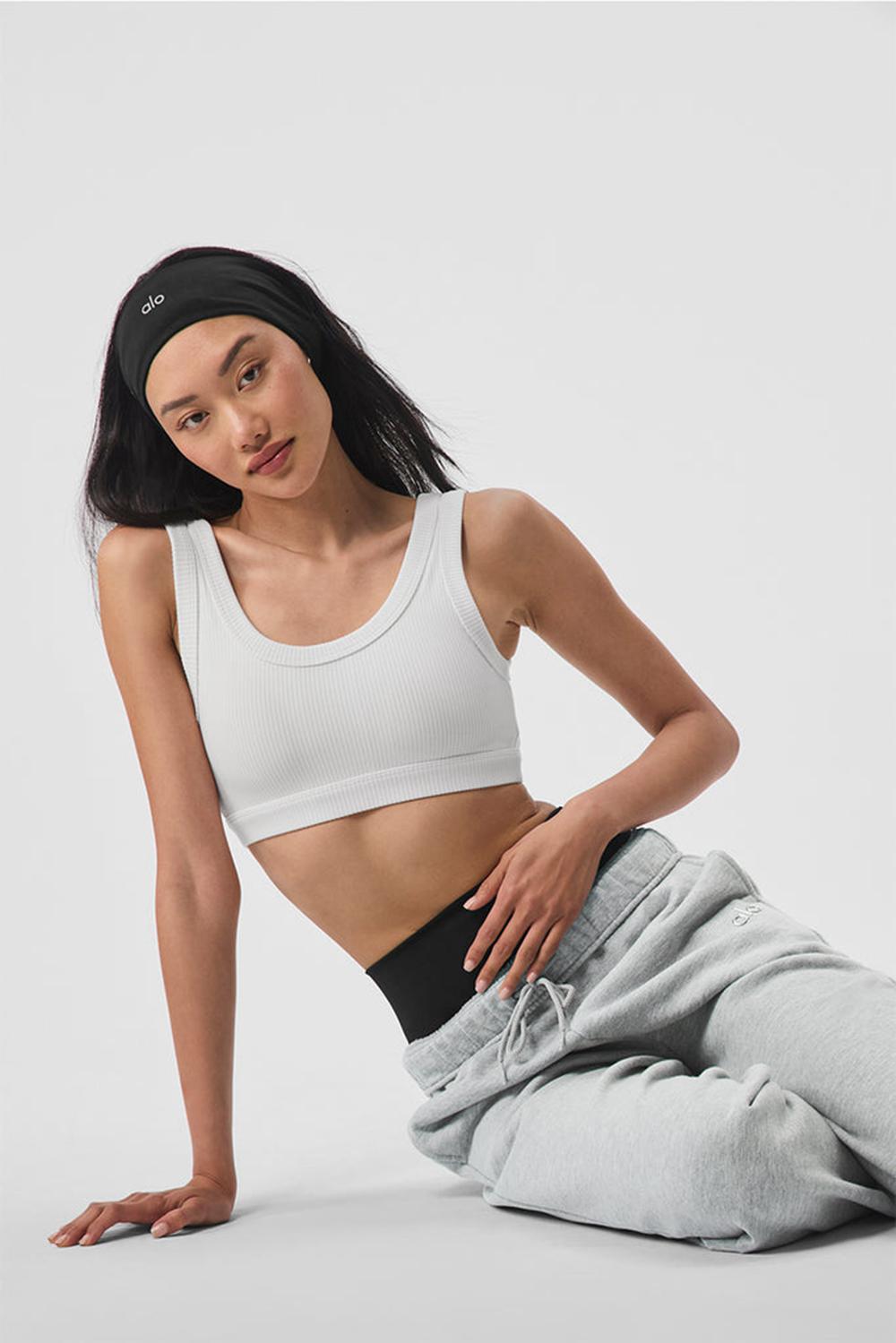 White Alo Yoga Wellness Women Bra | KSA  DJM609723