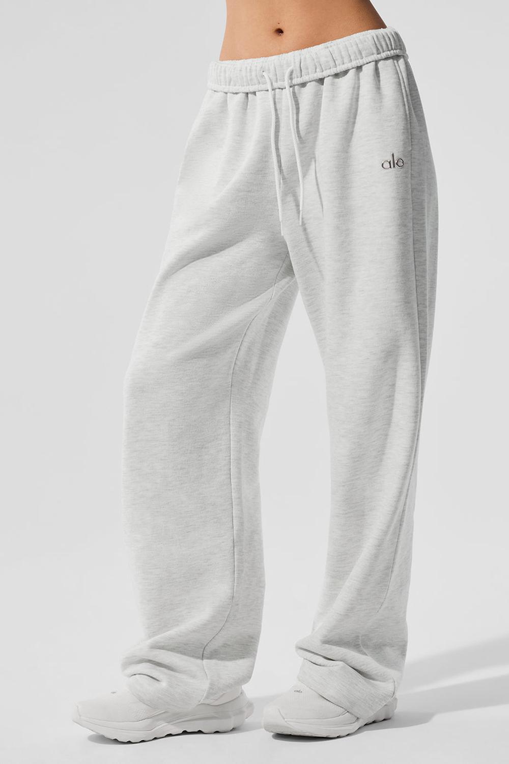 White Heather Alo Yoga Accolade Straight Leg Women Sweatpant | KSA  WOE739806