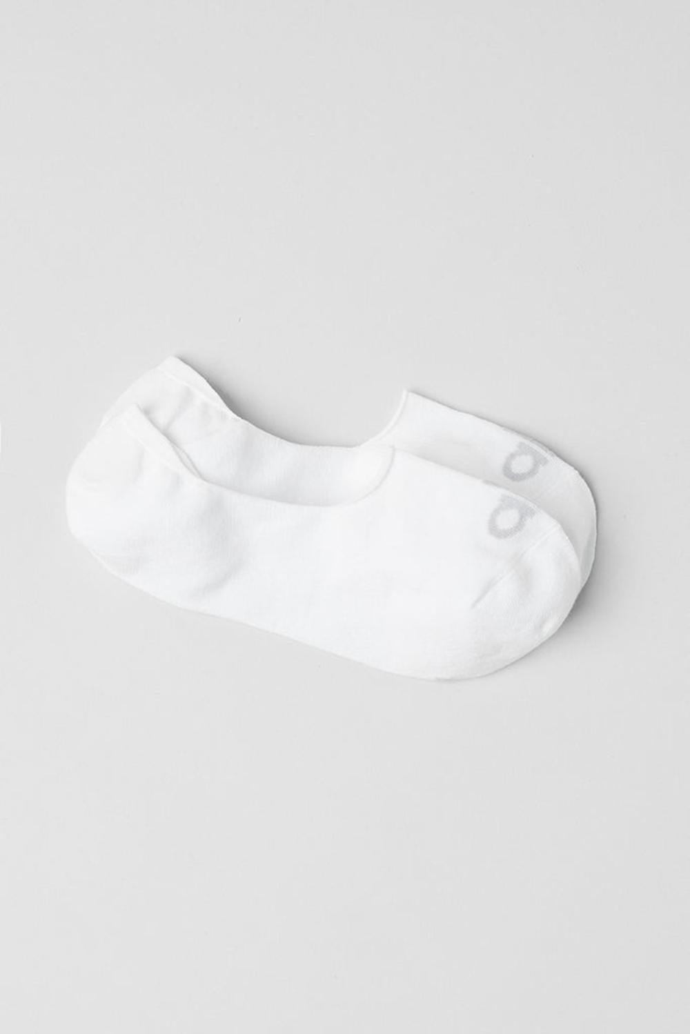 White / Dove Grey Alo Yoga Unisex Conceal Men Sock | KSA  IBE643298