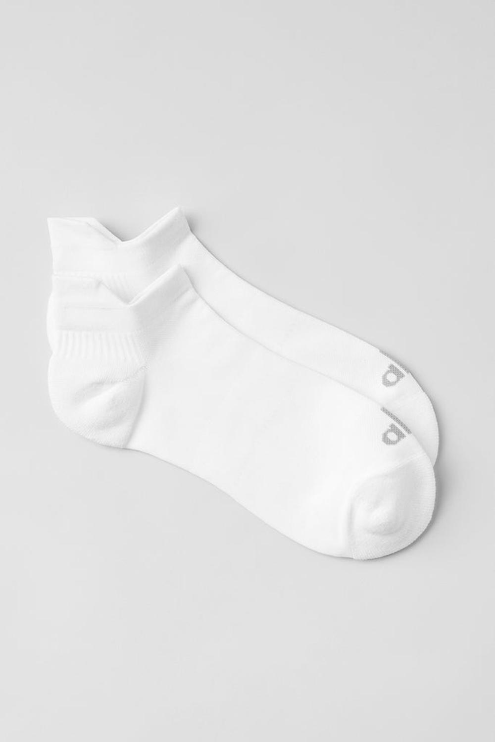 White / Titanium Alo Yoga Unisex Performance Tab Men Sock | KSA  DZO928417