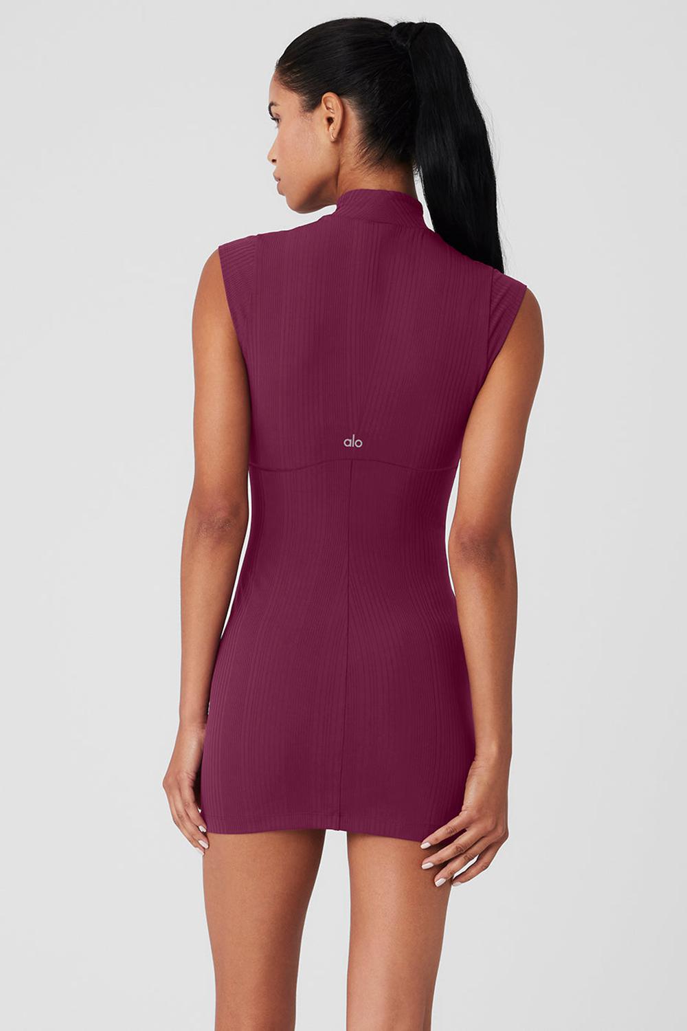 Wild Berry Alo Yoga Run It Back Women Dress | KSA  VDQ938460